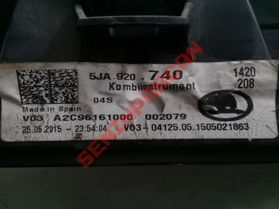 5JA920740 - GOSTERGE TABLOSU