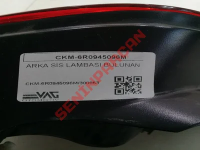 6R0945096M - ARKA SİS LAMBASI BULUNAN - Used Original