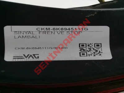 6K6945111G - STOP LAMBASI - Used Original