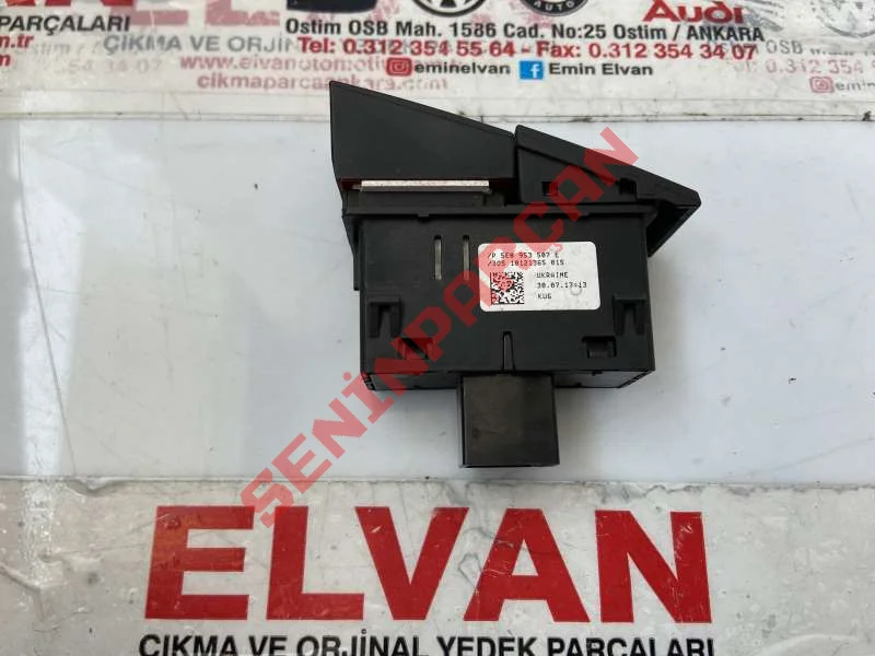 5E0953507E - DÖRTLÜ İKAZ LAMBASININ DÜĞMESİ