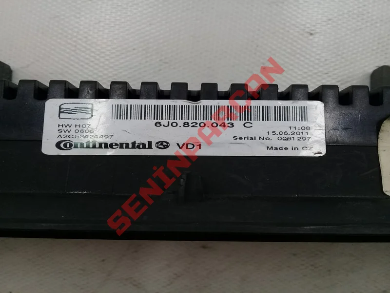 6J0820043C - ELEKTRONİK AY. KLİMA SİSTEMİ