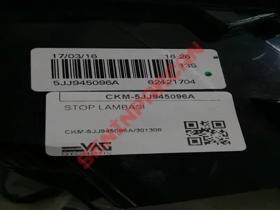 5JJ945096A - STOP LAMBASI - İkinci El Orjinal