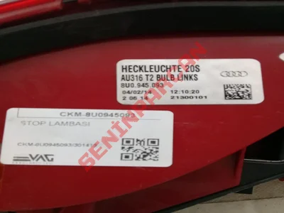 8U0945093 - STOP LAMBASI - İkinci El Orjinal