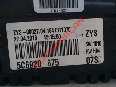 5C6920875X - GOSTERGE TABLOSU - İkinci El Orjinal